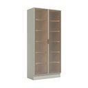 Ver imagem 3 de Cristaleira 100cm 2 Portas com LED e Vidro Reflecta Temperado 100% MDF Fineze Bege/Areia HP