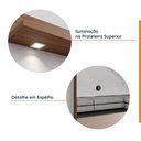 Ver imagem 3 de Painel para Tv até 65 Polegadas Ripado e Led Azaléia CabeCasa MadeiraOriginals