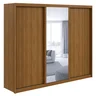 Guarda-roupa Casal com Espelho 100% MDF 3 Portas 6 Gavetas Sirius Móveis Lopas - 3