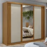 Guarda-roupa Casal com Espelho 100% MDF 3 Portas 6 Gavetas Sirius Móveis Lopas - 2