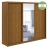 Guarda-roupa Casal com Espelho 100% MDF 3 Portas 6 Gavetas Sirius Móveis Lopas - 11