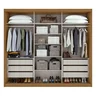 Guarda-roupa Casal com Espelho 100% MDF 3 Portas 6 Gavetas Sirius Móveis Lopas - 7