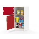Ver imagem 3 de Geladeira Infantil Madeira Grande Mini Mercado Cozinha Brinquedo Infantil Freezer 2 Portas Super Lux