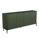Ver imagem 4 de Balcão Buffet Bend 4 Portas 2 Prateleiras MDF 180cm Musgo com Preto