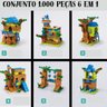 Conjunto 1000 Pç Brinquedo Blocos Tipo Lego - Casa na Árvore - 3