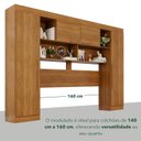 Ver mais imagens de Guarda-Roupa Modulado 4 Portas Apolo Premium Marrom/Cinamomo