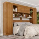 Ver imagem 1 de Guarda-Roupa Modulado 4 Portas Apolo Premium Marrom/Cinamomo