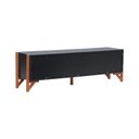 Ver imagem 6 de Rack 3 Portas Decor - Preto/amêndoa