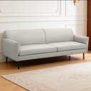 Ver imagem 4 de Sofá 2 Lugares para Sala Living Pés Industrial 177cm Nunno F04 Couríssimo Gelo - Lyam Decor