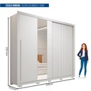 Ver imagem 2 de Guarda Roupa Casal Romanus Lux 2 Portas 4 Gavetas com Espelho Caemmun