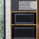 Ver mais imagens de Paneleiro Torre Quente com 2 Portas 2 Gavetas e Espaço Micro-Ondas 100% MDF Vicenza Espresso Móveis
