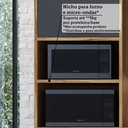 Ver mais imagens de Paneleiro Torre Quente com 2 Portas 2 Gavetas e Espaço Micro-ondas 100% MDF Vicenza Espresso Móveis