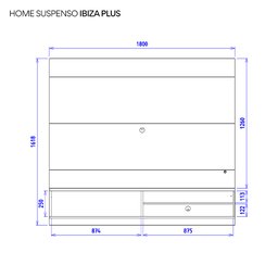 Painel para Tv até 65 Polegadas Ripado Fita de Led Azaléia Plus Cabecasa Madeiramadeira - 15