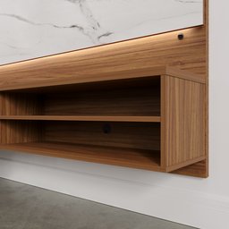 Painel para Tv até 65 Polegadas Ripado Fita de Led Azaléia Plus Cabecasa Madeiramadeira - 10