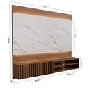 Ver imagem 2 de Painel para Tv até 65 Polegadas Ripado Fita de Led Azaléia Plus CabeCasa MadeiraOriginals