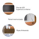 Ver imagem 4 de Painel para Tv até 65 Polegadas Ripado Fita de Led Azaléia Plus CabeCasa MadeiraOriginals