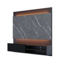 Ver imagem 7 de Painel para TV até 65 Polegadas Ripado com Marmorizado 3D e Fita de LED Ibiza Plus Yescasa