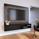 Ver imagem 1 de Painel para TV até 65 Polegadas Ripado com Marmorizado 3D e Fita de LED Ibiza Plus Yescasa