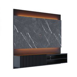 Painel para TV até 65 Polegadas Ripado com Marmorizado 3D e Fita de LED Ibiza Plus Yescasa - 8