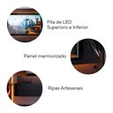 Ver imagem 2 de Painel para TV até 65 Polegadas Ripado com Marmorizado 3D e Fita de LED Ibiza Plus Yescasa