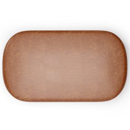 Puff Decorativo Orgânico para Living Quarto 100cm Doha W01 Couríssimo Camel - Lyam Decor - 7