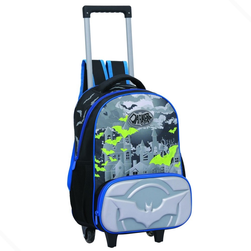 Kit Mochila Escolar Menino Infantil Estojo Lancheira Térmica:azul - 2