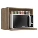 Ver imagem 2 de Armário de Cozinha Nicho Forno/microondas 60cm G738 Maxxi Kappesberg - Nogal