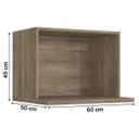 Ver imagem 3 de Armário de Cozinha Nicho Forno/microondas 60cm G738 Maxxi Kappesberg - Nogal