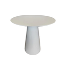 Ver imagem 1 de Mesa de Apoio Cone Laqueada - Tampo 70cm Altura 60cm - Branco