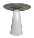 Ver imagem 2 de Mesa de Apoio Cone Laqueada - Tampo 70cm Altura 60cm - Branco