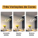Ver imagem 3 de Lustre Pendente Led de Teto Moderno Loop 45w 3 em 1 Bivolt
