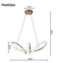 Ver imagem 5 de Lustre Pendente Led de Teto Moderno Loop 45w 3 em 1 Bivolt
