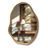 Espelho Orgânico Grande com Moldura Metal Decorativo 90x60cm Luxo - 2