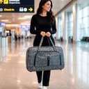 Ver imagem 5 de Bolsa Mala Sacola 62cm x 37cm x 22cm em Poliéster com Alça Reforçada Resistente À Água Modelo
