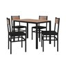 Conjunto de Cozinha Mesa 110cm 4 Cadeiras Industrial Fabone Móveis - 2