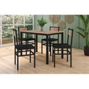 Ver imagem 1 de Conjunto de Cozinha Mesa 110cm 4 Cadeiras Industrial Fabone Móveis