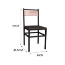 Ver imagem 5 de Conjunto de Cozinha Mesa 110cm 4 Cadeiras Industrial Fabone Móveis