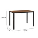 Ver imagem 3 de Conjunto de Cozinha Mesa 110cm 4 Cadeiras Industrial Fabone Móveis