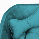 Ver imagem 4 de Poltrona Cama Pet Hannah Luxo - Veludo Azul Turquesa