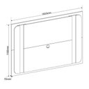 Ver imagem 3 de Painel 180,5cmx119,2cm Frisos Laterais Monaco Branco Mel/Off White