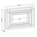 Ver imagem 4 de Painel 180,5cmx119,2cm Frisos Laterais Monaco Branco Mel/Off White