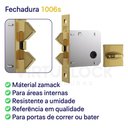 Ver imagem 3 de Fechadura Stam Correr-bater Banheiro 1006s Dourado