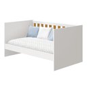Ver imagem 5 de Jogo de Quarto Infantil New Katatau Cômoda e Berço Mini Cama Branco Fosco/savana - Reller Móveis