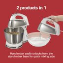 Ver imagem 2 de Hamilton Beach Stand/hand Mixer, 4 Qt, 6 Vel. 290w, Branco