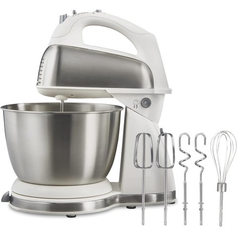 Hamilton Beach Stand/hand Mixer, 4 Qt, 6 Vel. 290w, Branco