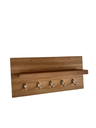 Ver imagem 2 de Porta Chaves 5 Ganchos Mdf Madeirado Carmel Decoração Marrom