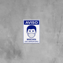 Ver imagem 3 de Combo 10 Placas de Sinalização Aviso Máscara Uso Obrigatório 20x30 Acesso - P-37/4 F9e