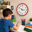 Ver imagem 5 de Relogio de Parede Infantil Educativo Colorido 25cm Decoracao Quarto Sala de Aula Brinquedoteca Sweet