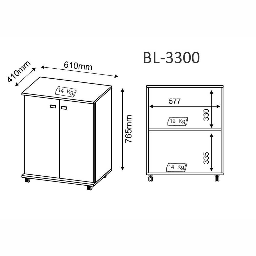 Conjunto Armário Multiuso para Lavanderia 04 pç CJ43018-011 Tecno Móbili - Branco - 9