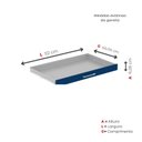 Ver imagem 7 de Mapoteca Mont 5 Gavetas 71,3cm x 120,4cm Aço Preto/Azul Delrei